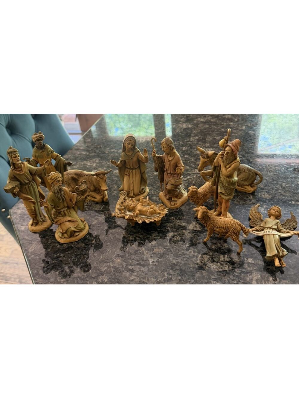 FONTANINI Nativity Scene Lot Of 13 IITALY Jesus Mary Joseph Wise Men 2”-5” 3634